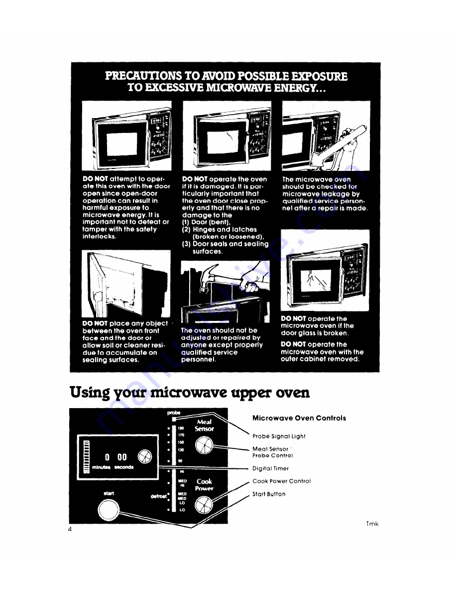 Whirlpool RM235PXK Скачать руководство пользователя страница 4