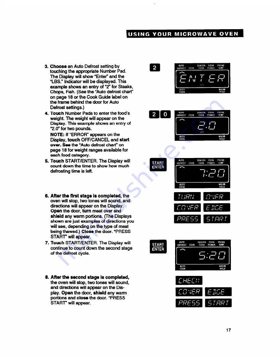 Whirlpool RM770PXB Скачать руководство пользователя страница 17