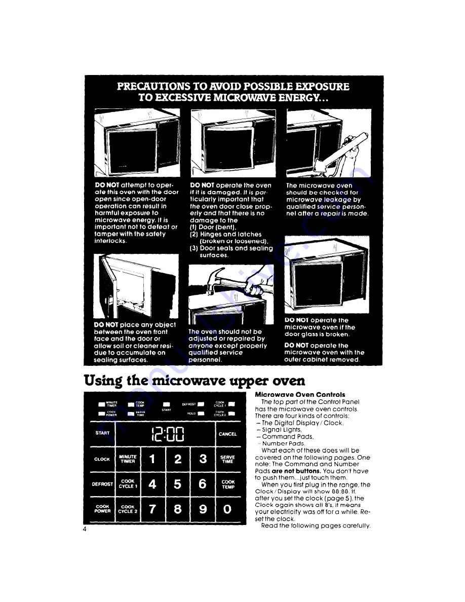 Whirlpool RM988PXK Use & Care Manual Download Page 4