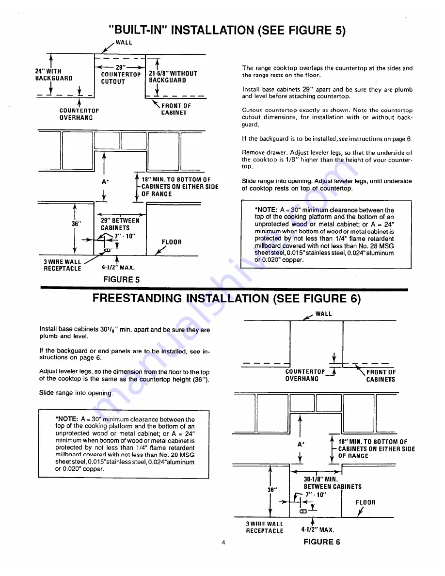 Whirlpool RS575PXR5 Installation Instructions Manual Download Page 4