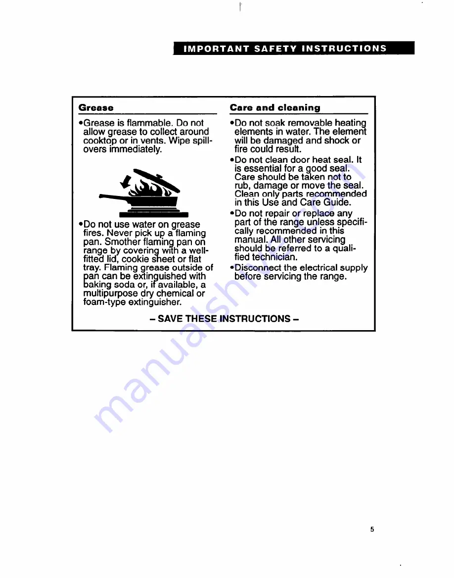 Whirlpool RS6105XB Use And Care Manual Download Page 5