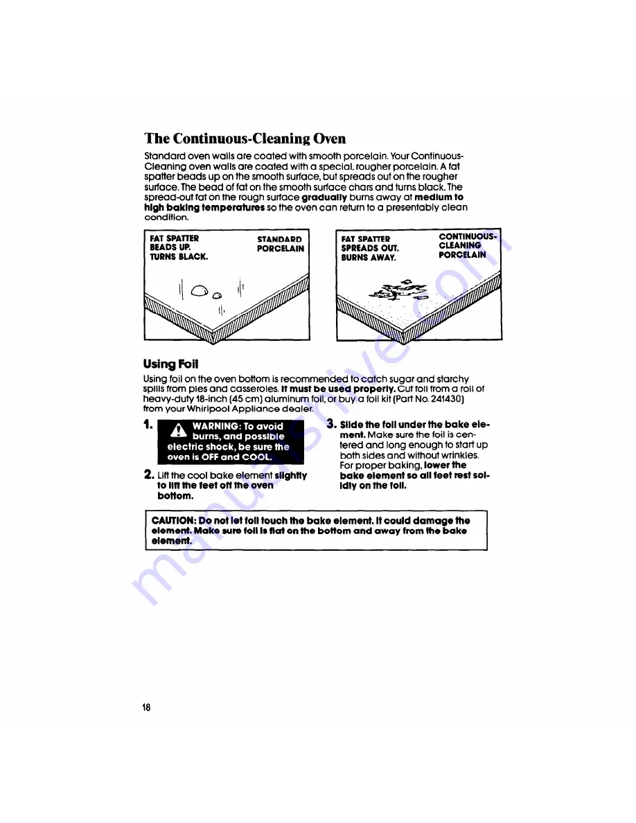 Whirlpool RS6300XV Use & Care Manual Download Page 18