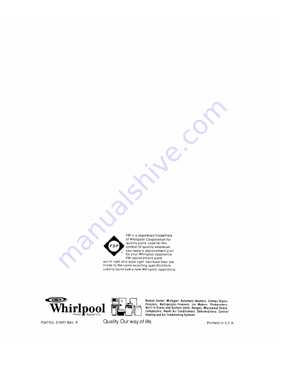 Whirlpool RS6406XK Use & Care Manual Download Page 16