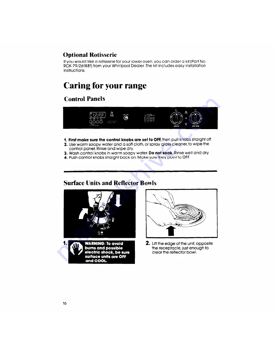 Whirlpool RS675PXK Use & Care Manual Download Page 16