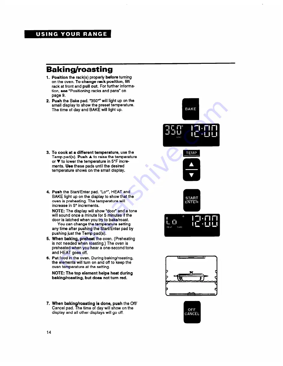 Whirlpool RS696PXB Use & Care Manual Download Page 14