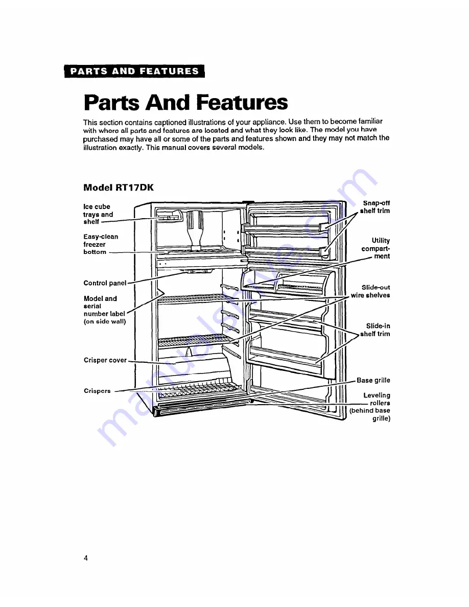 Whirlpool RT17DK Using Manual Download Page 4