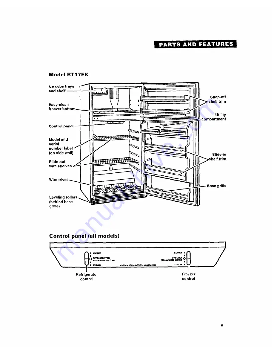 Whirlpool RT17DK Using Manual Download Page 5