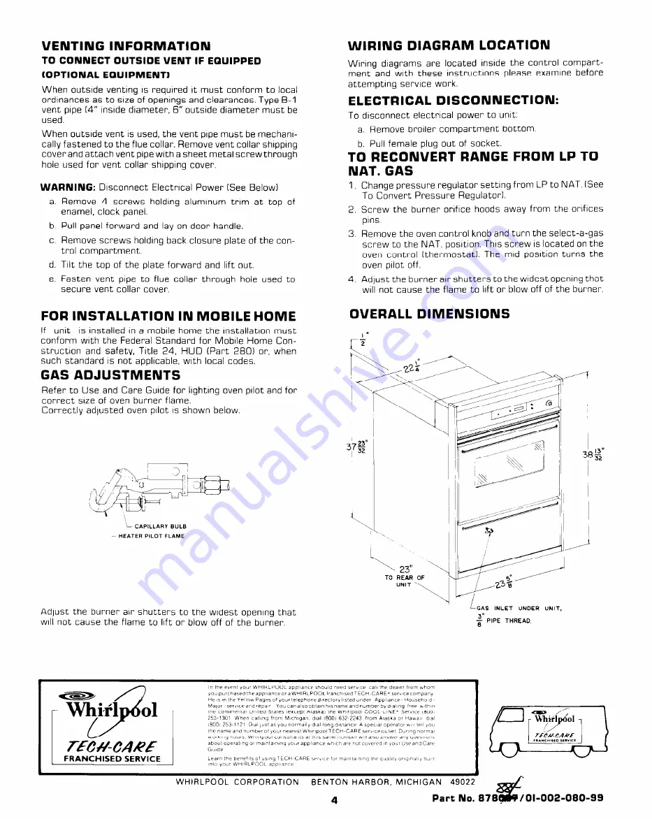 Whirlpool SB100PEK1 Скачать руководство пользователя страница 4