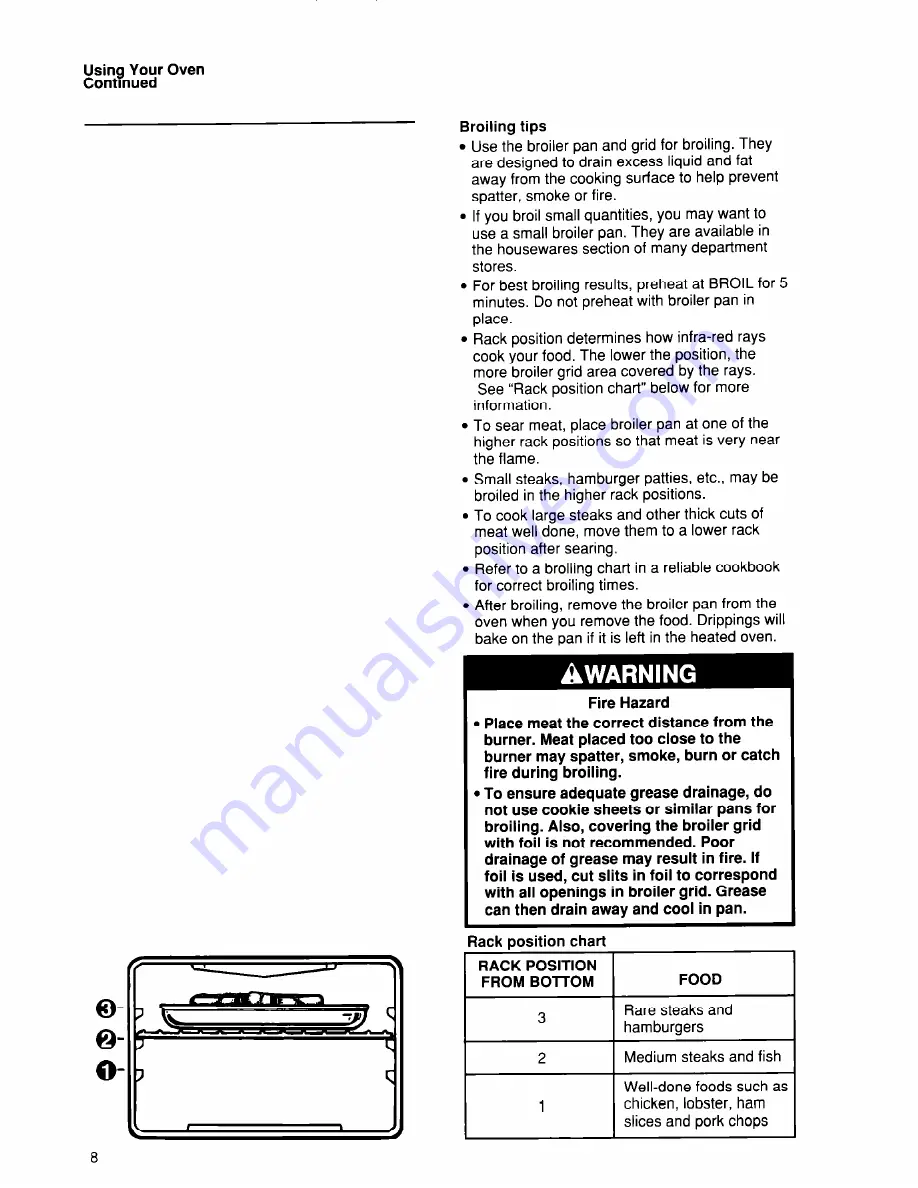 Whirlpool SB100PES Скачать руководство пользователя страница 8