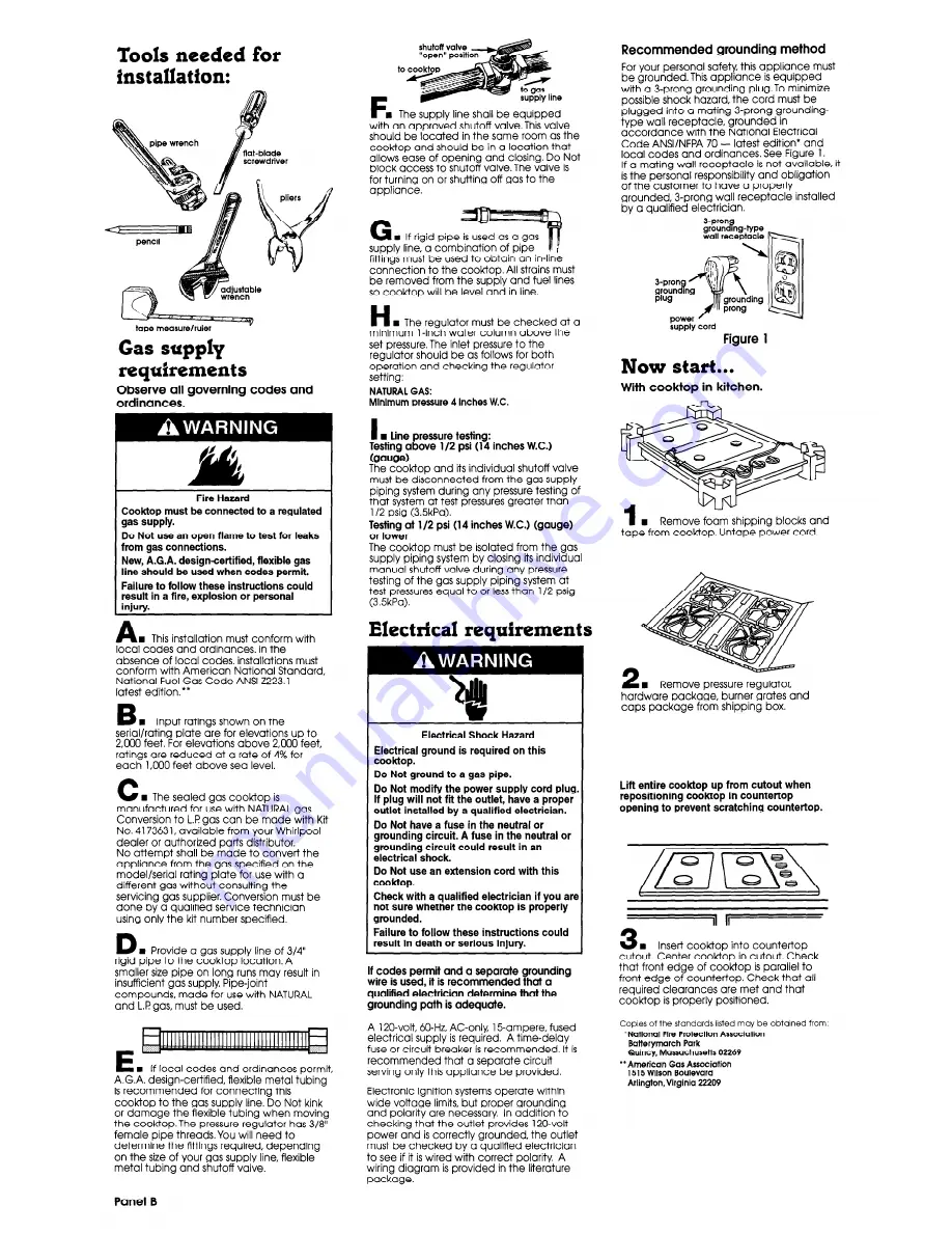 Whirlpool SC864OED Installation Instructions Download Page 3