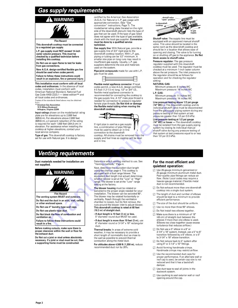 Whirlpool SC8720EDB0 Installation Instructions Manual Download Page 4