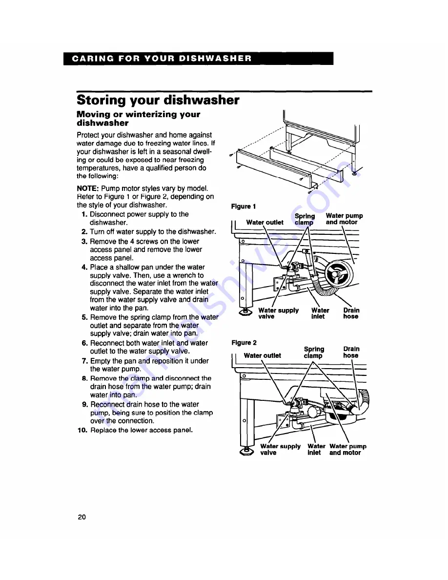 Whirlpool series 980 Use And Care Manual Download Page 20