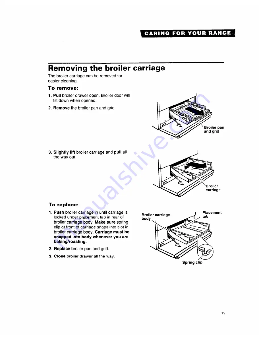 Whirlpool SF312PEW Use And Care Manual Download Page 19