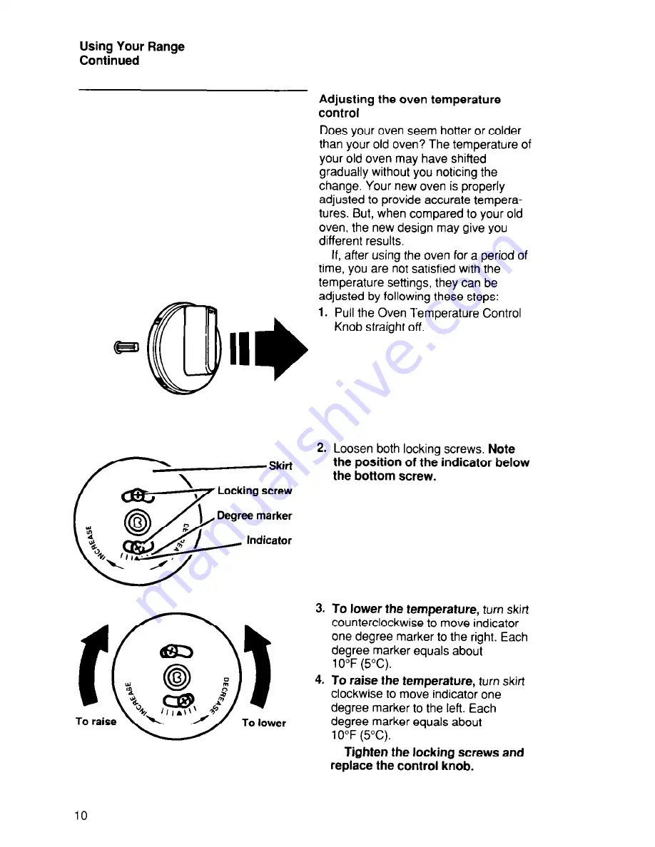 Whirlpool SF375PEW Use And Care Manual Download Page 10