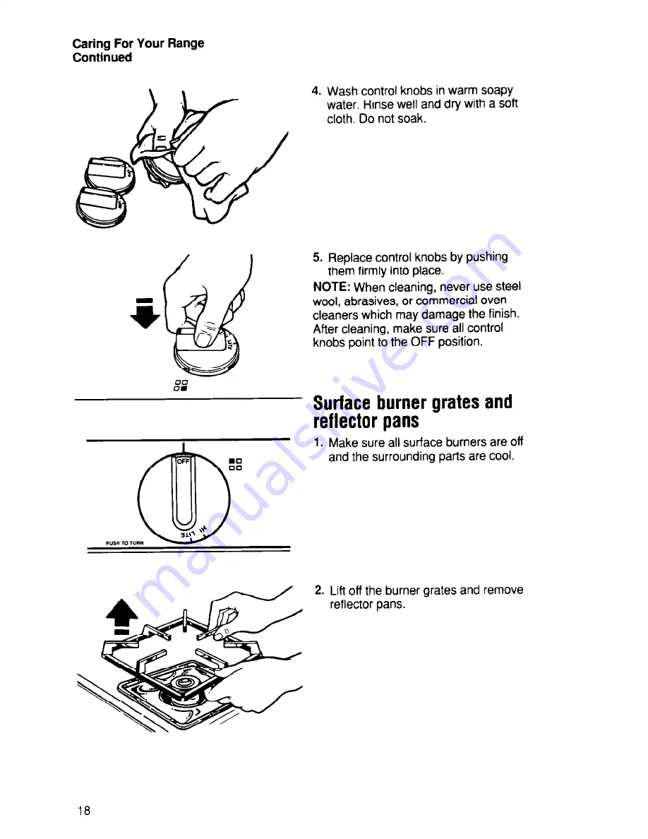 Whirlpool SF375PEW Use And Care Manual Download Page 18