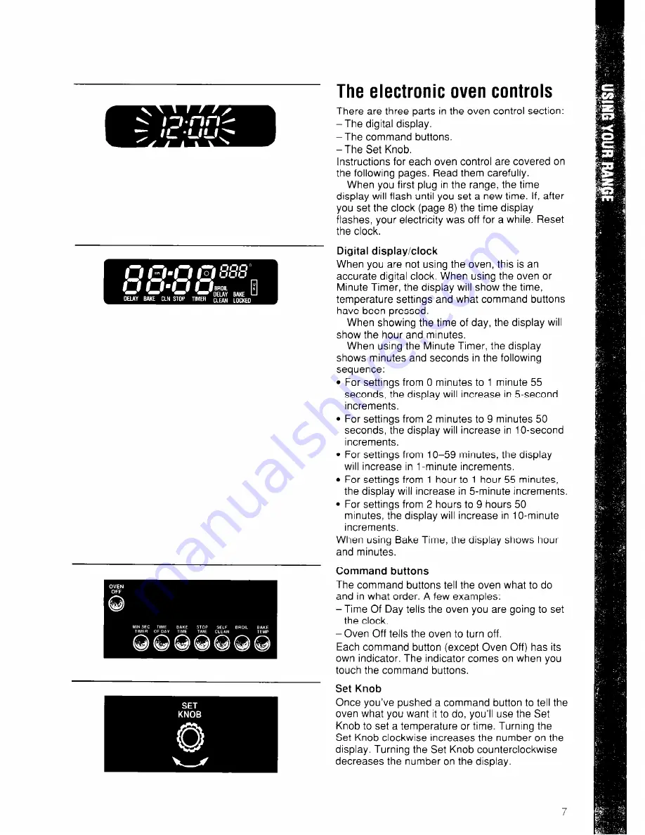 Whirlpool SF385PEW Use And Care Manual Download Page 7