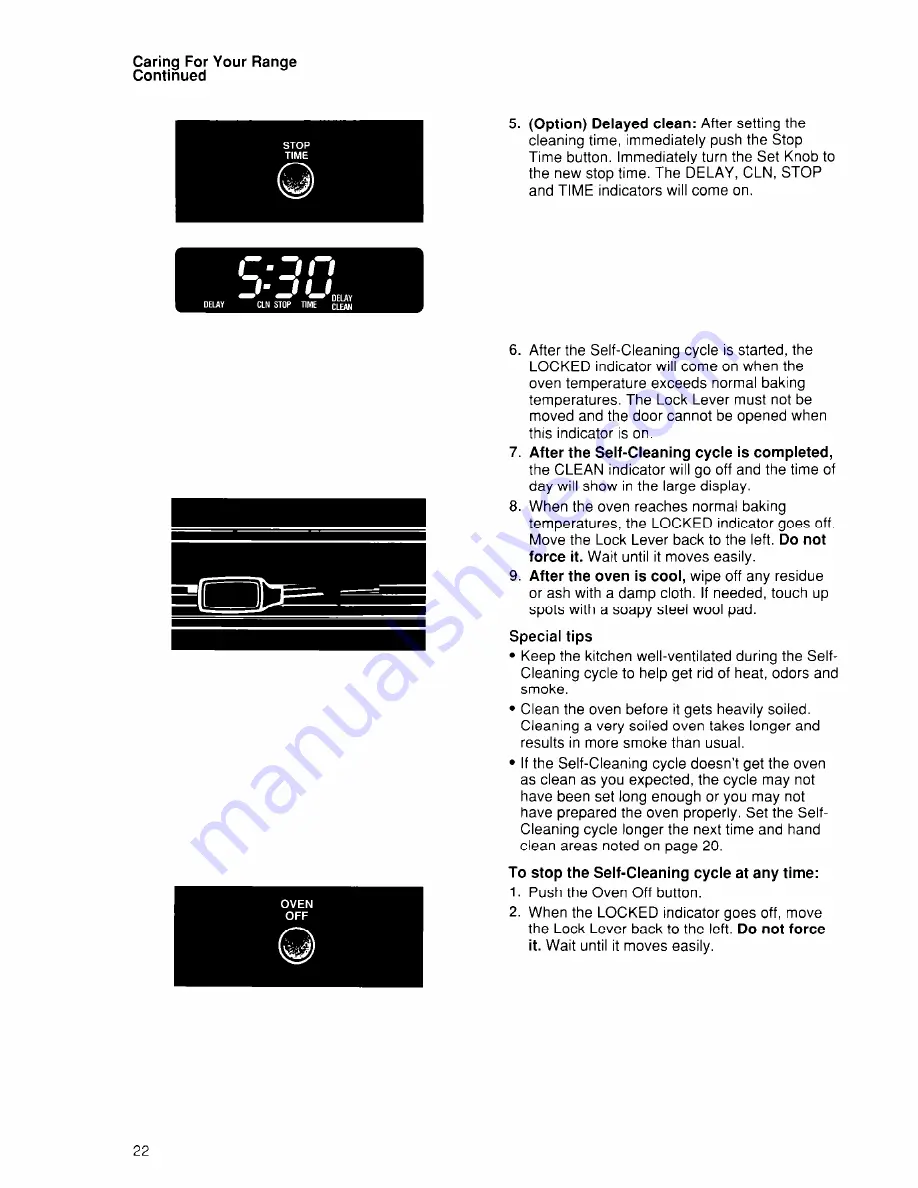 Whirlpool SF385PEW Use And Care Manual Download Page 22