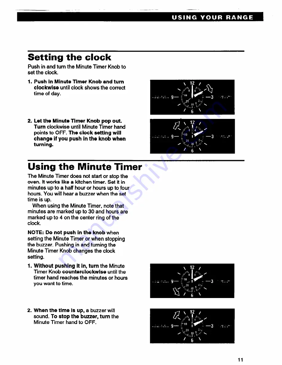 Whirlpool SS310PEB Use And Care Manual Download Page 11