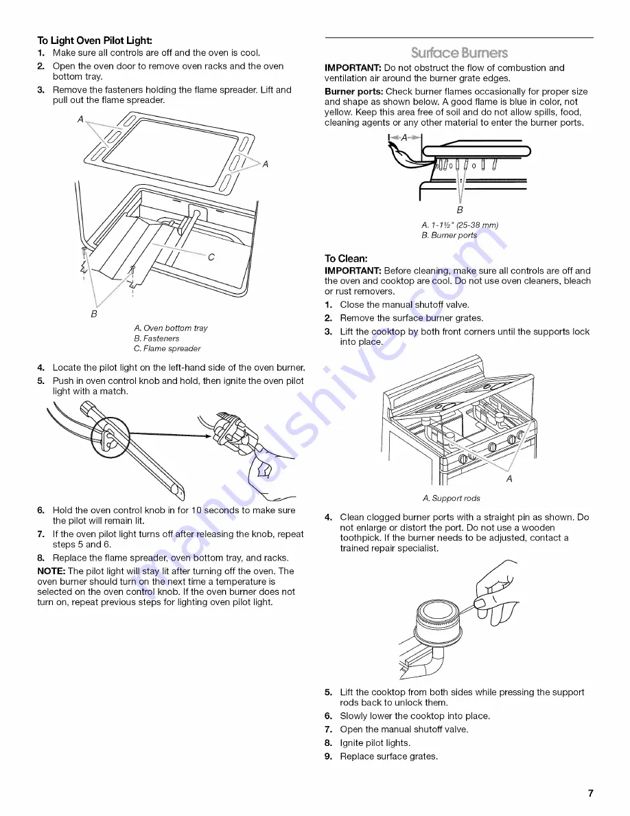 Whirlpool STANDARD CLEANING W10330186A Скачать руководство пользователя страница 7