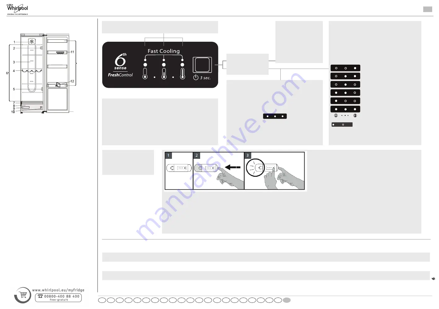 Whirlpool SW8AM1QW1 Скачать руководство пользователя страница 13