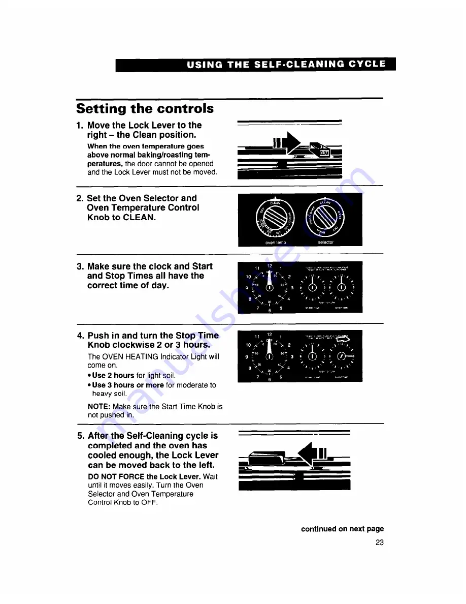 Whirlpool TER50W0D Use And Care Manual Download Page 23