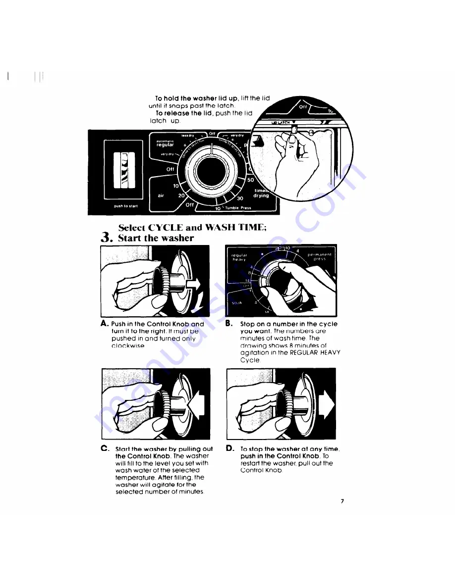 Whirlpool Thin Twin LT5005XM Use & Care Manual Download Page 7