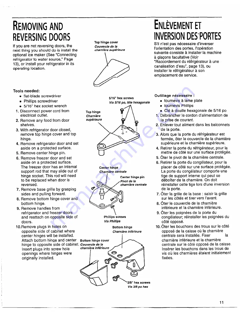 Whirlpool TimeSmart EB22DKXFB00 Use & Care Manual Download Page 11