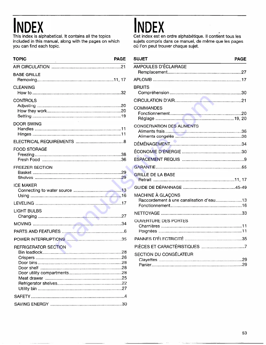 Whirlpool TimeSmart EB22DKXFB00 Скачать руководство пользователя страница 53