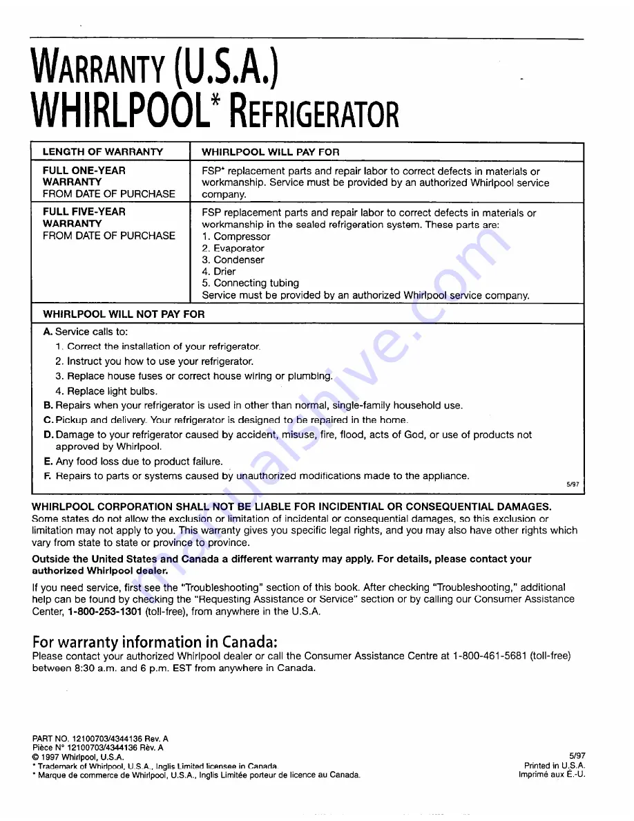 Whirlpool TimeSmart EB22DKXFB00 Скачать руководство пользователя страница 56