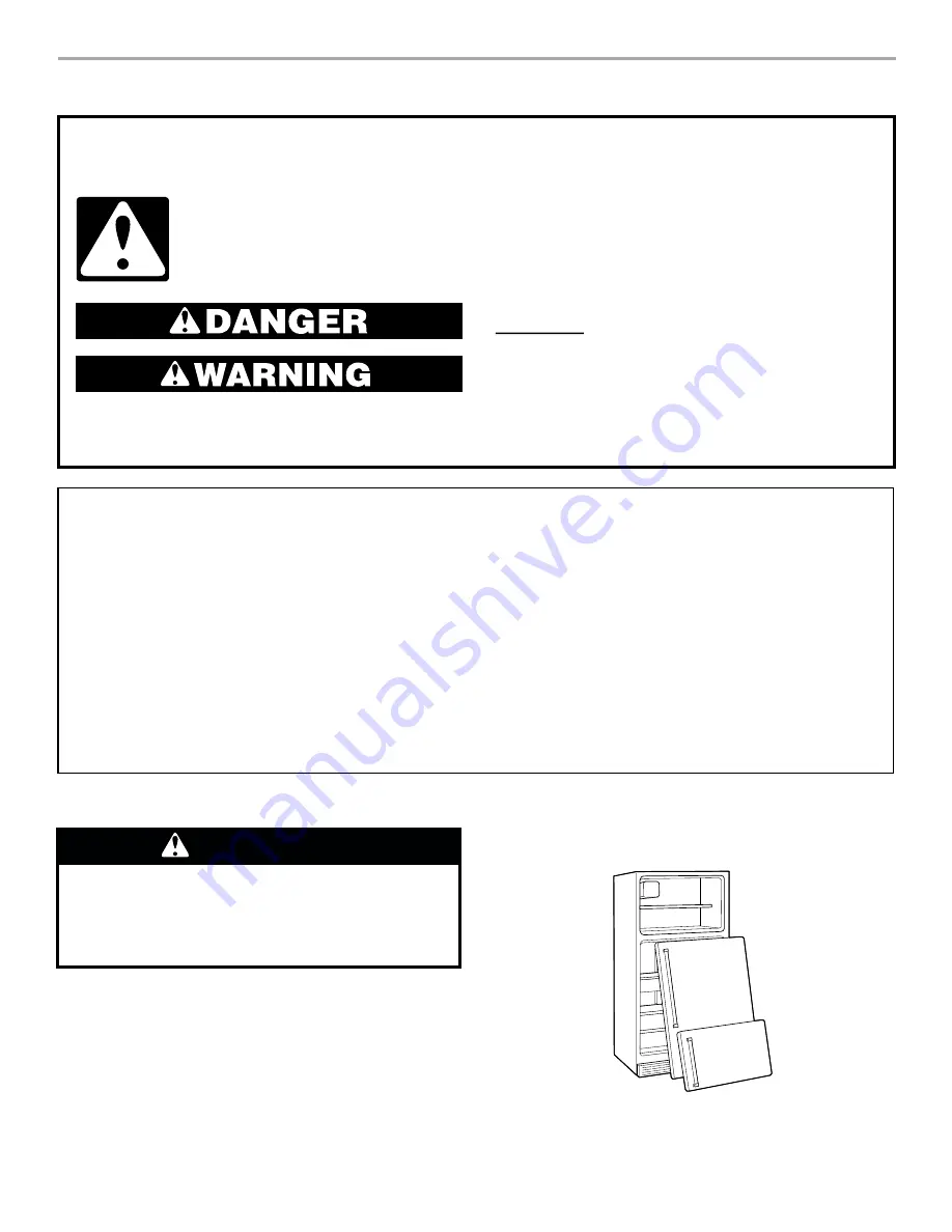 Whirlpool TOP-MOUNT REFRIGERATOR Use & Care Manual Download Page 3