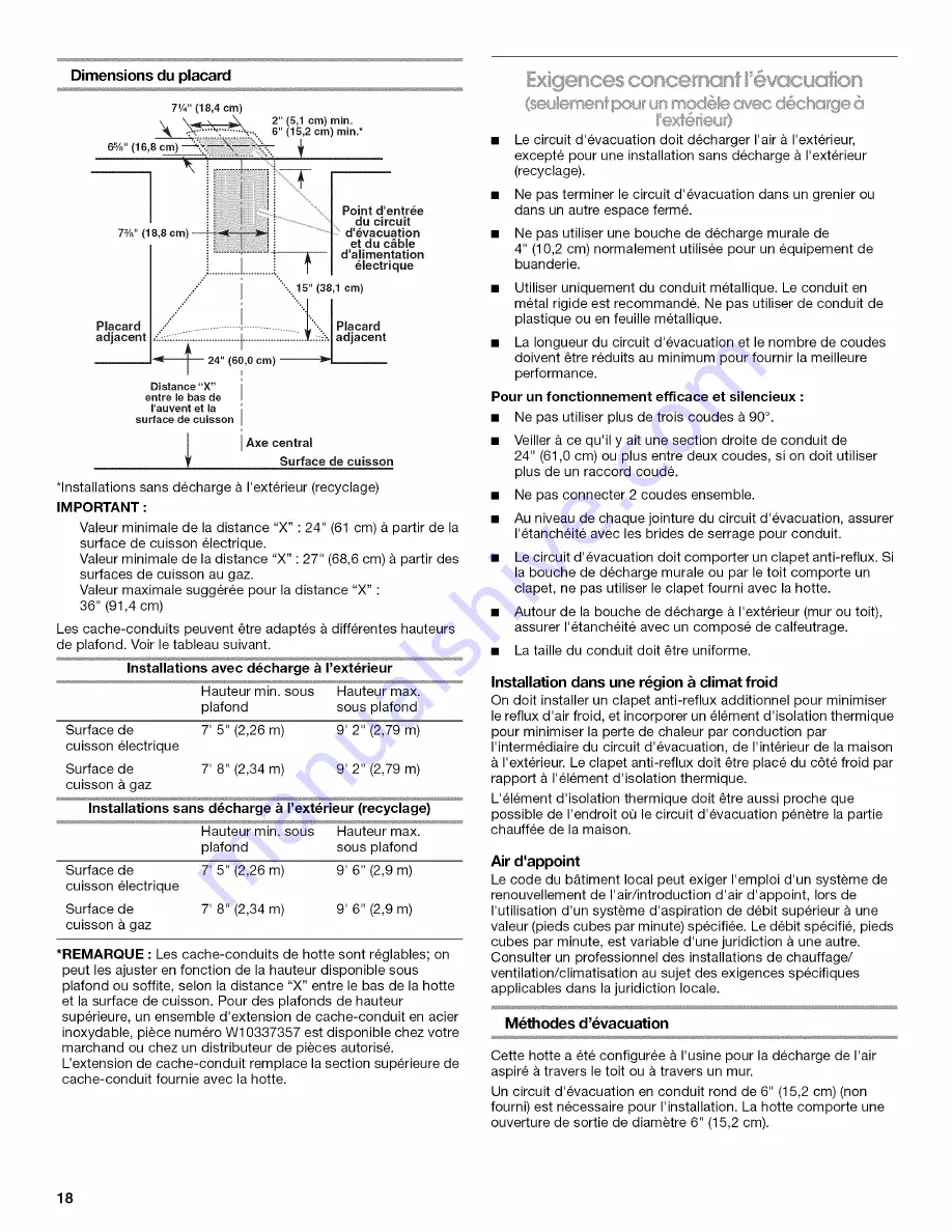 Whirlpool UXW7324BSS0 Installation Instructions And Use & Care Manual Download Page 18