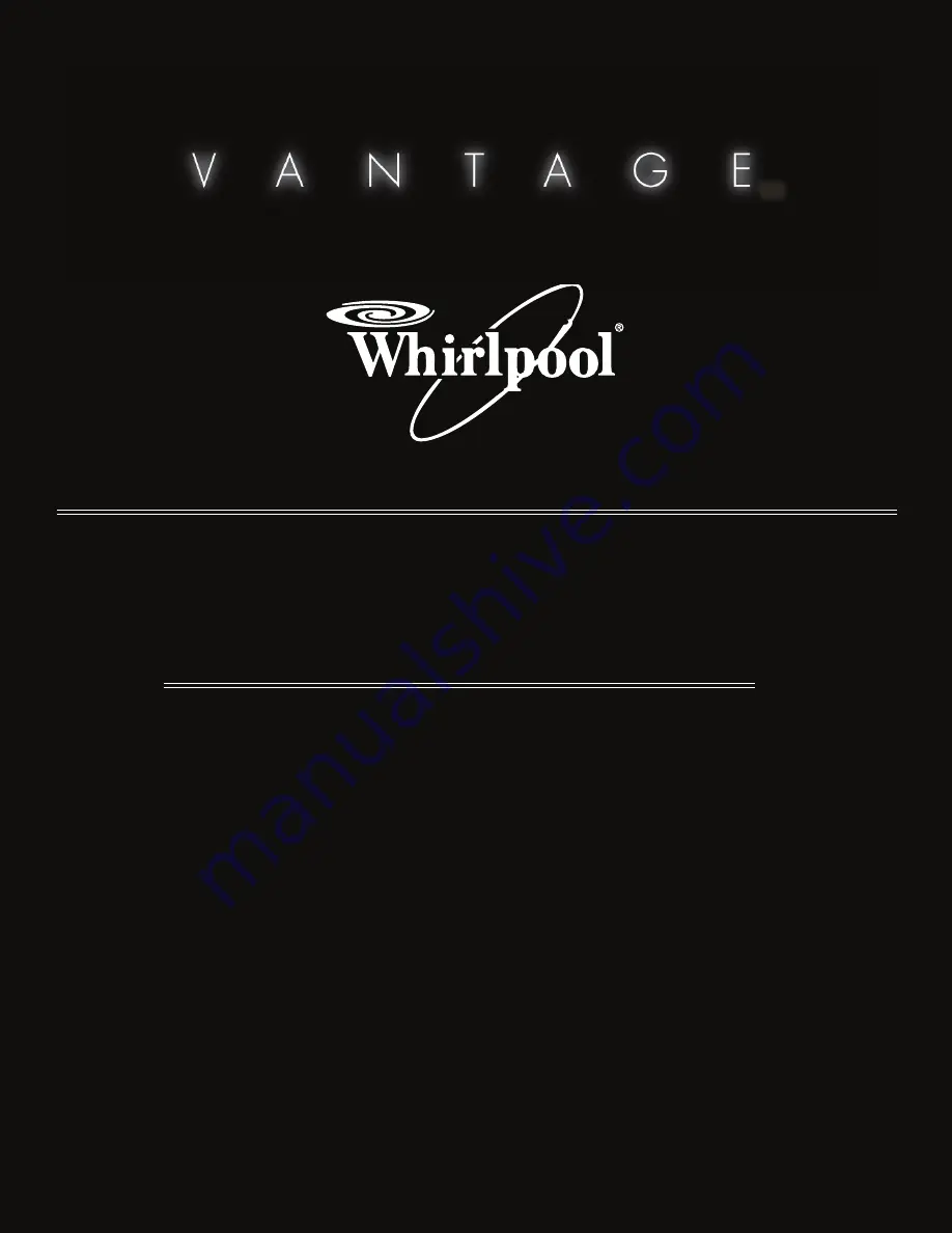 Whirlpool Vantage Скачать руководство пользователя страница 1