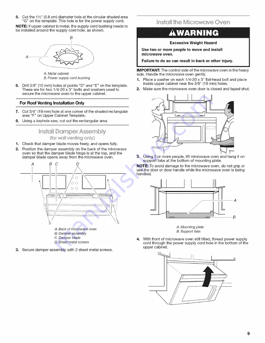 Whirlpool w1023b255a Скачать руководство пользователя страница 9