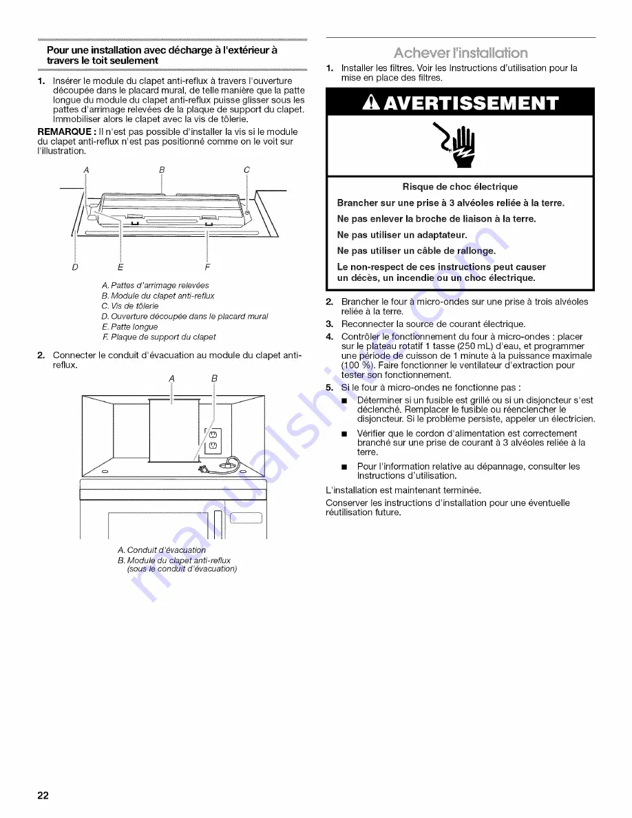 Whirlpool w1023b255a Скачать руководство пользователя страница 22