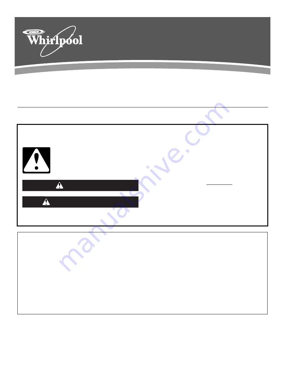 Whirlpool W10315410A User Manual Download Page 12