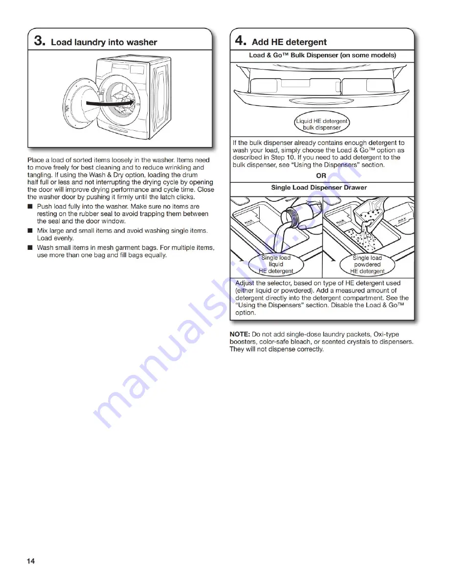 Whirlpool W11156985A Скачать руководство пользователя страница 14