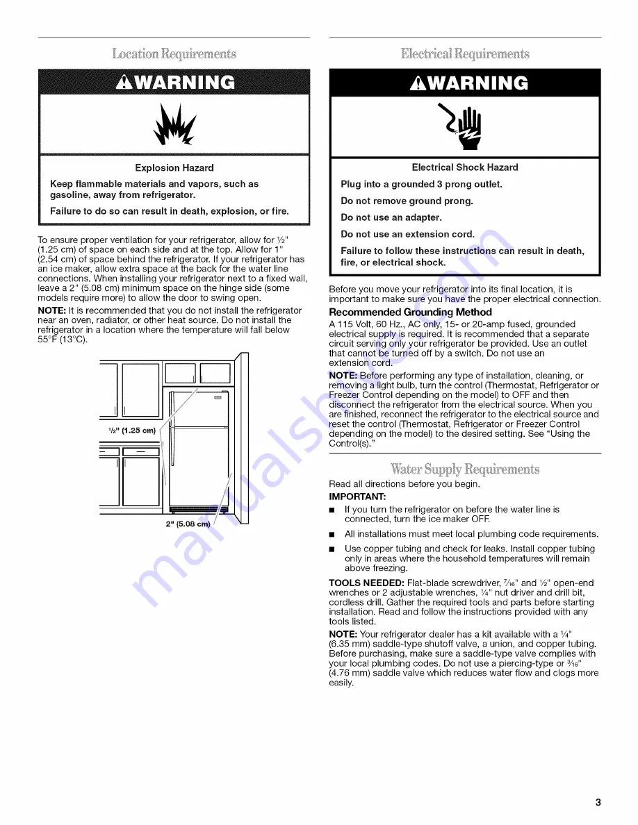 Whirlpool W1RXNGFXD00 User Instructions Download Page 3