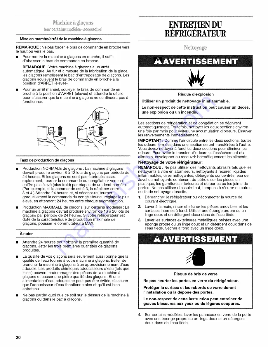 Whirlpool W1RXNGFXD00 Скачать руководство пользователя страница 20