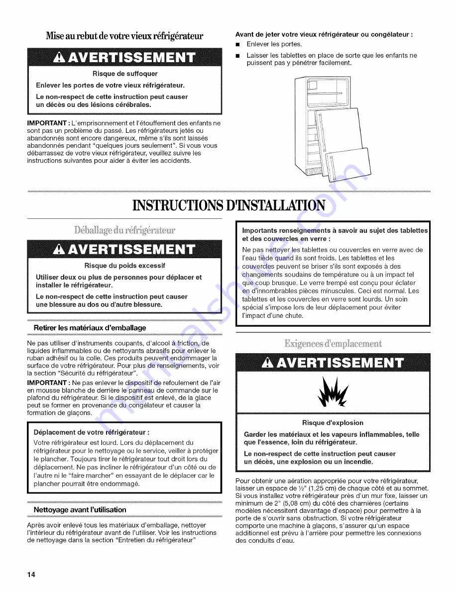 Whirlpool W1TXEMMWQ User Manual Download Page 14