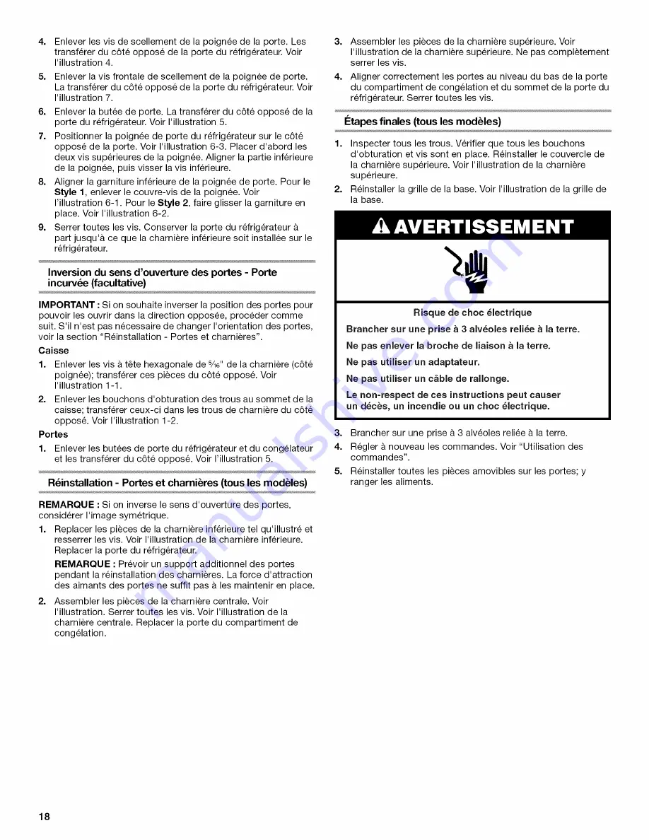 Whirlpool W1TXEMMWQ User Manual Download Page 18