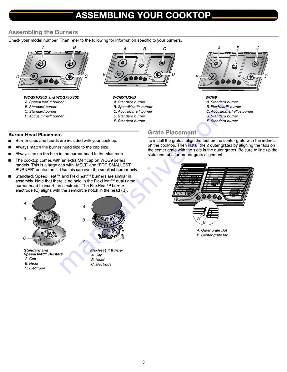 Whirlpool WCG97US0DS Скачать руководство пользователя страница 3