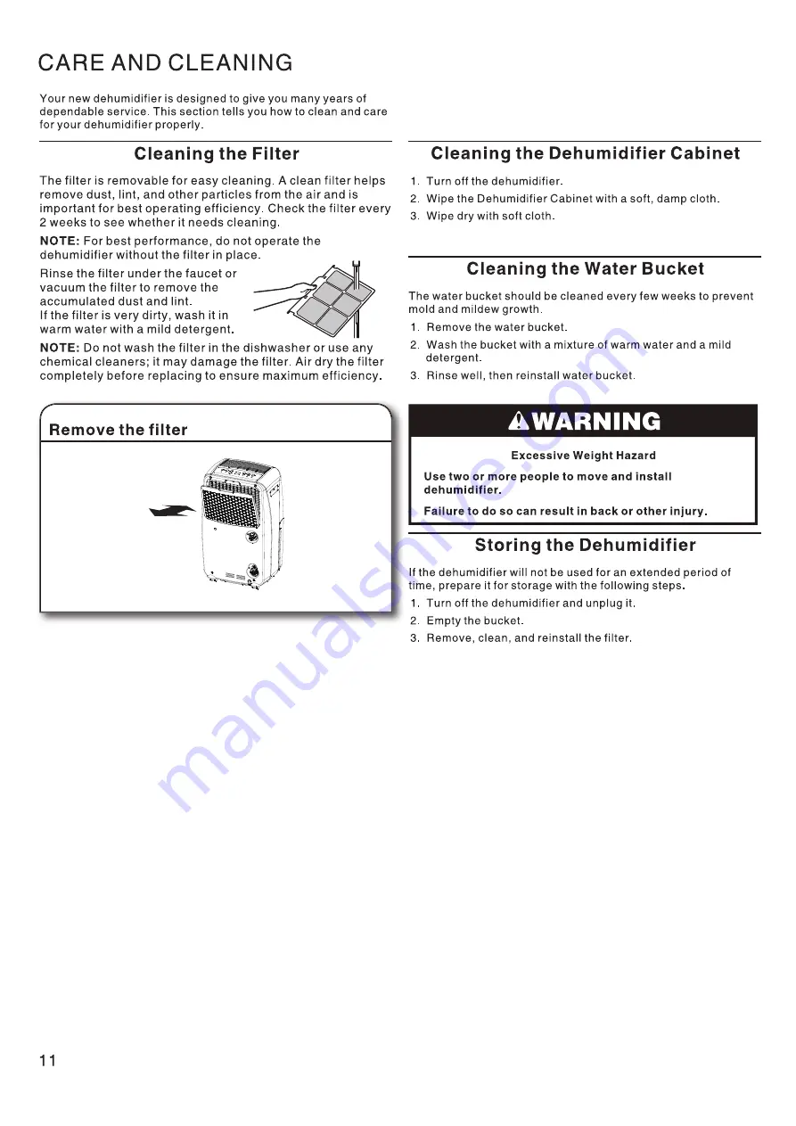 Whirlpool WDH70EAPW Use & Care Manual Download Page 12