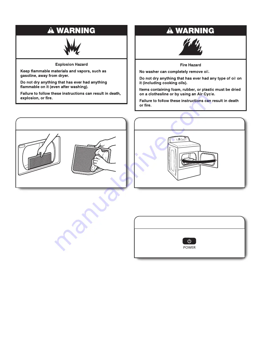 Whirlpool WED5500BW Use And Care Manual Download Page 7