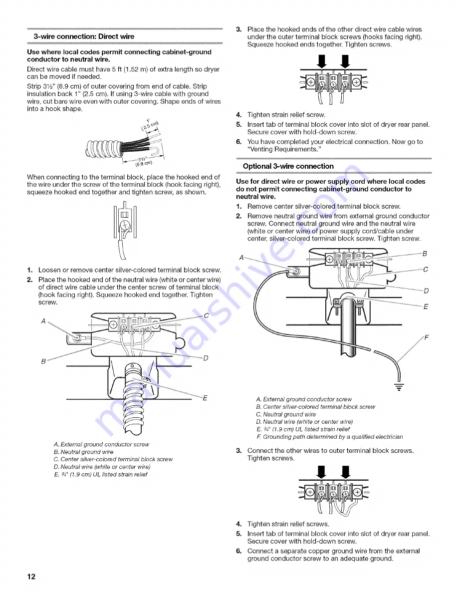 Whirlpool WED8300SB - Duet Sport Electric Dryer Use & Care Manual Download Page 12