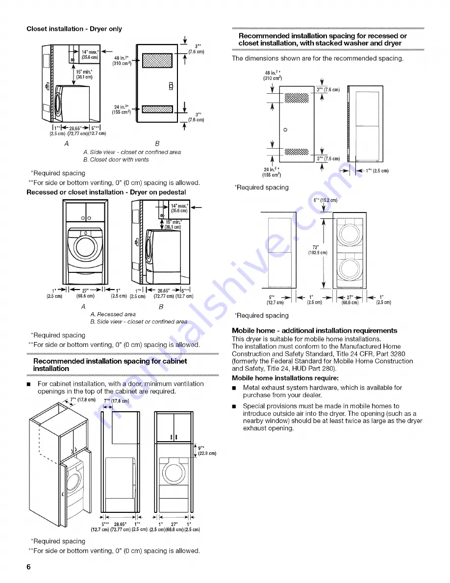 Whirlpool WED8410SW Скачать руководство пользователя страница 6