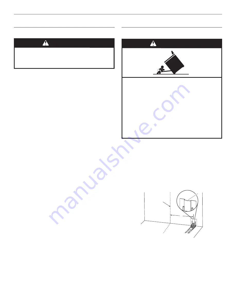 Whirlpool WEG515S0FB0 Installation Instructions Manual Download Page 8