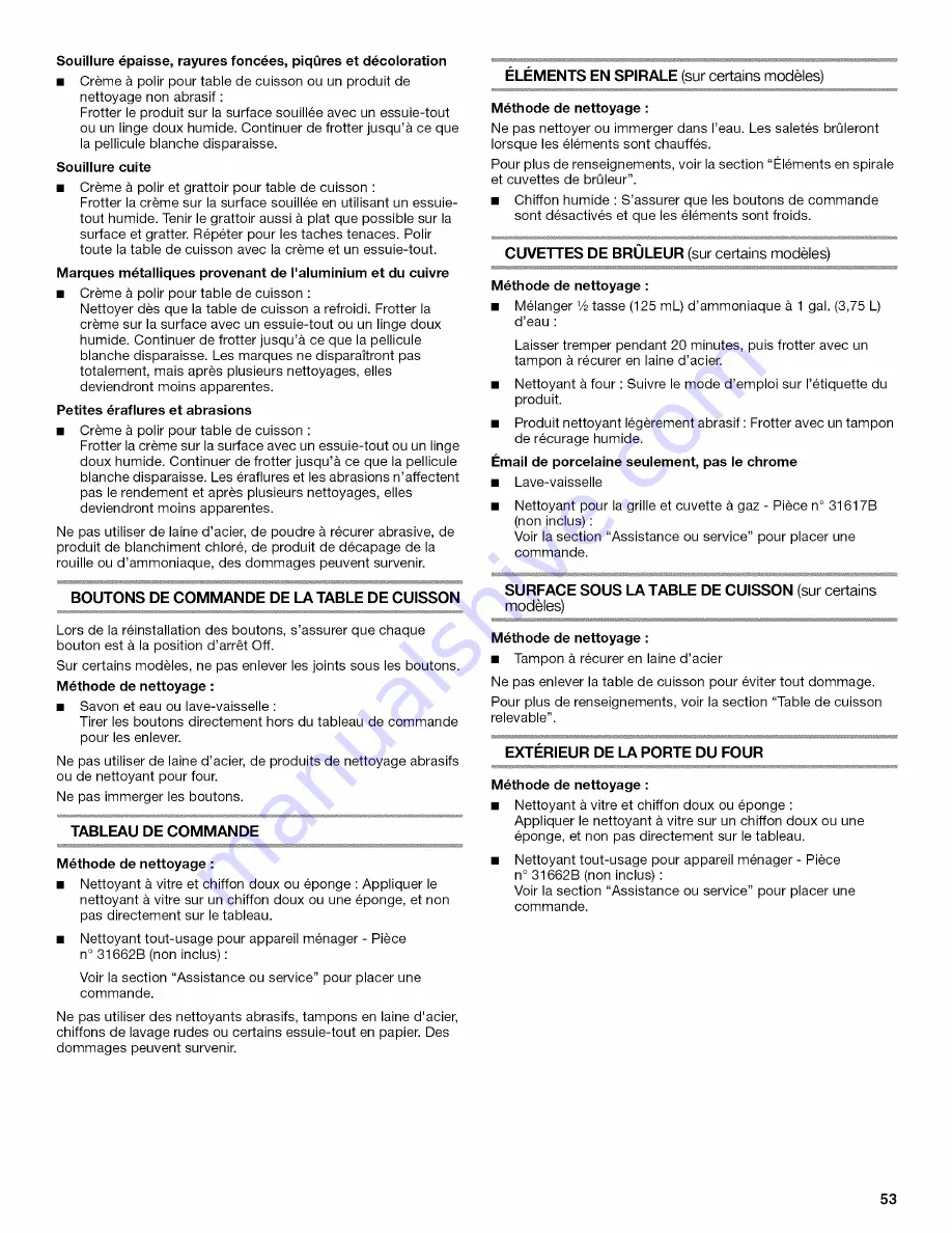 Whirlpool WERP3100PB4 Use & Care Manual Download Page 53