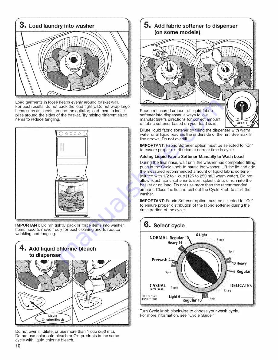 Whirlpool WET3300XQ2 Use And Care Manual Download Page 10