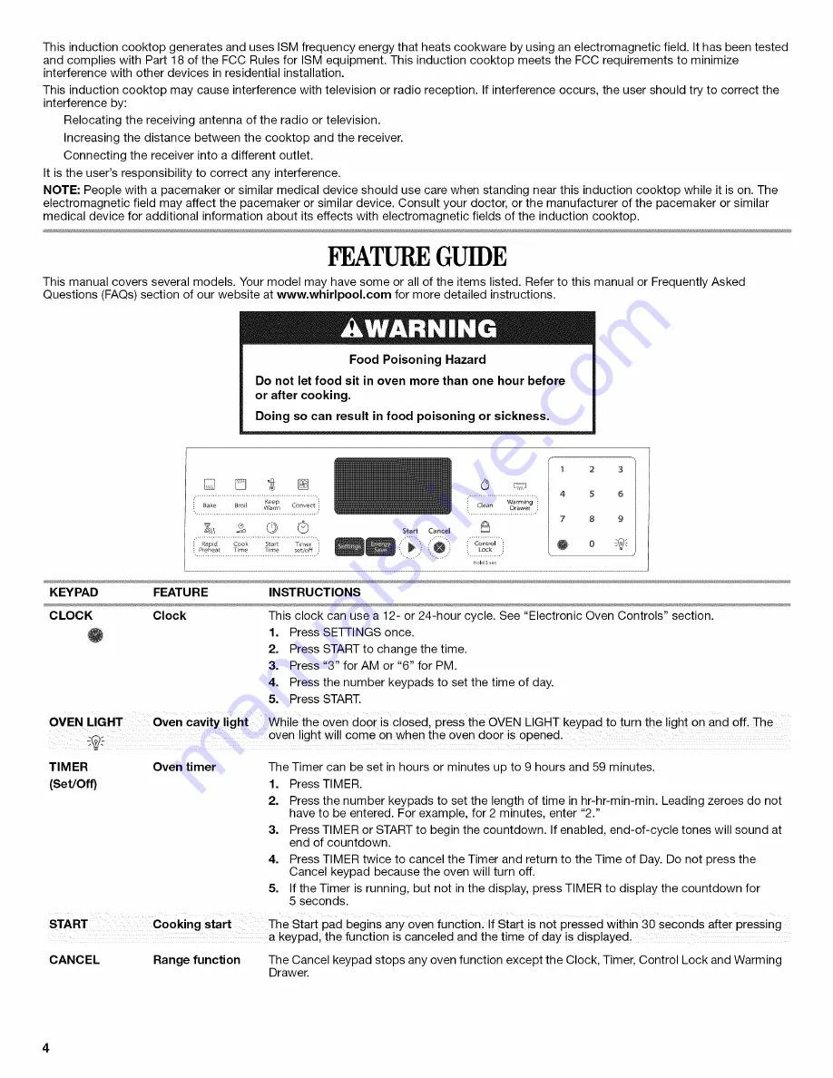 Whirlpool WFI910H0AS0 User Instructions Download Page 44