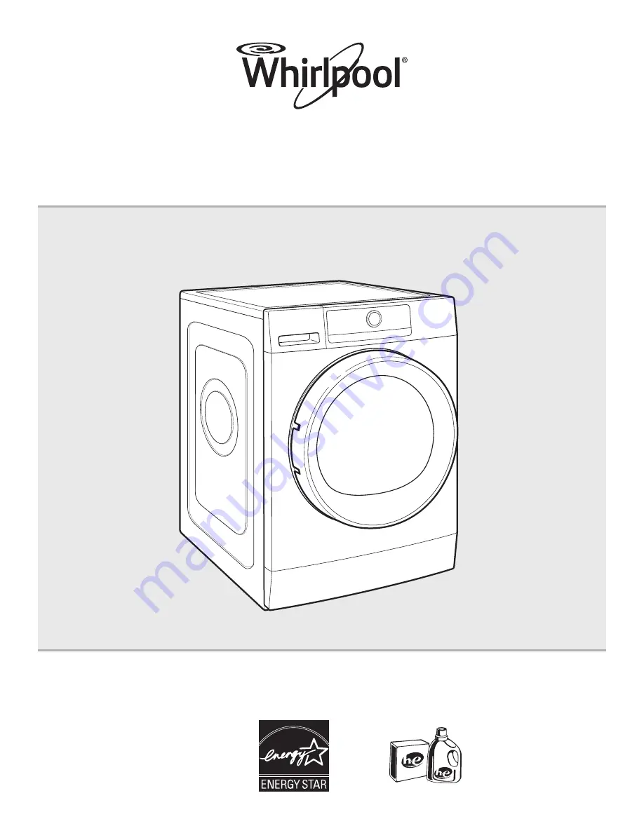 Whirlpool WFW3090GW Use & Care Manual Download Page 1